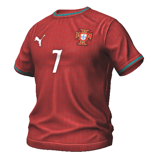 Красная футбольная джерси Ronaldo 7